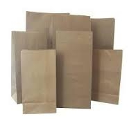 Gusseted Paper "Lunch" Bags - Kraft