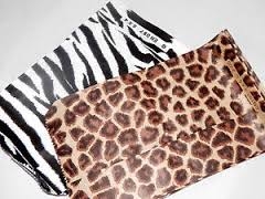 Printed Flat Paper Shopping Bags - Animal Prints