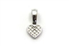 Antique Silver Color Heart Glue on Bail