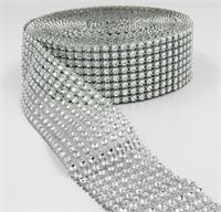 Plastic Mesh Jewel Ribbon- 8 Row (1 1/2")