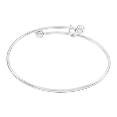 Wire Charm Bracelet - Large Bead