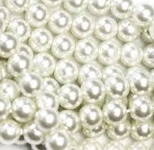 25mm Chinese Acrylic Pearls - White