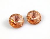 Czech Pointed Back Rivoli - 14 mm - Peachtopia