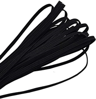 1/8" Elastic - Black, 100 yards