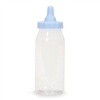 Plastic Favor - Baby Bottle - Blue - 5 inches - 12 pieces