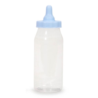 Plastic Favor - Baby Bottle - Blue - 5 inches - 12 pieces