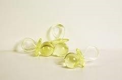 Plastic Pacifier Shower Favor - Yellow