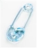 Plastic Diaper Pin Shower Favor - Blue