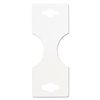 Cardboard Jewelry Hanging Cards - White