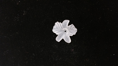 Dyable Frost White Lucite Flower Bead - #1632