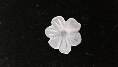 Dyable Frost White Lucite Flower Bead - #1634