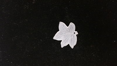 Dyable Frost White Lucite Leaf Bead - #1650