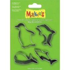 #37101 Makins Clay Cutters- 4 Piece Set - Sea Animals