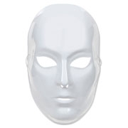 White Full Face Mask