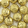 9mm Rosebud Antique Gold Washed