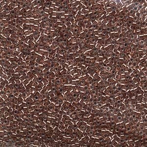 DB037 Copper Lined Crystal - Miyuki Delica Seed Beads - 11/0