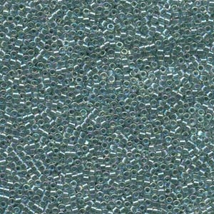 DB084 Lined Light Seafoam AB - Miyuki Delica Seed Beads - 11/0