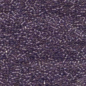 DB117 Lavender Blue Gold Luster - Miyuki Delica Seed Beads - 11/0