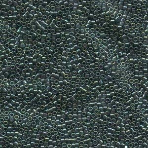 DB125 Dark Emerald Gold Luster - Miyuki Delica Seed Beads - 11/0