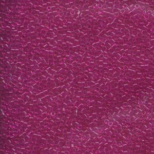 DB1310 Dyed Transparent Fuchsia - Miyuki Delica Seed Beads - 11/0