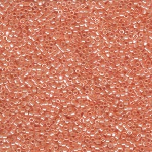 DB1480 Transparent Peach Luster - Miyuki Delica Seed Beads - 11/0