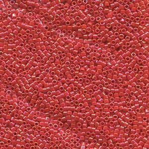 DB159 Opaque Light Siam AB - Miyuki Delica Seed Beads - 11/0