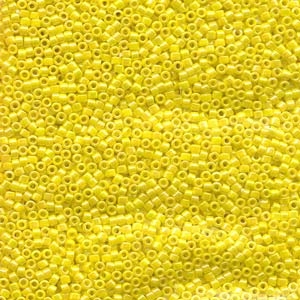 DB160 Opaque Yellow AB - Miyuki Delica Seed Beads - 11/0