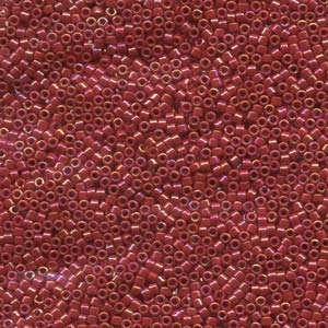 DB162 Opaque Red AB - Miyuki Delica Seed Beads - 11/0