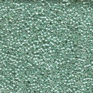 DB414 Galvanized Green Dyed- Miyuki Delica Seed Beads - 11/0