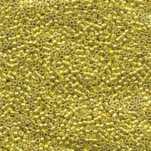 DB424 Galvanized Dark Yellow Dyed - Miyuki Delica Seed Beads - 11/0