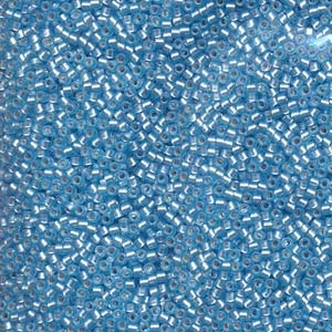 DB692 Semi Matte Silver Lined Sky Blue - Miyuki Delica Seed Beads - 11/0