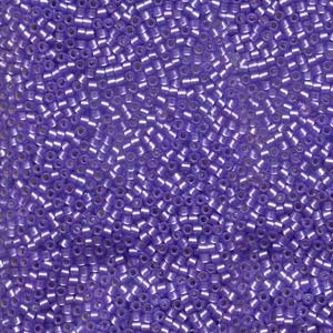 DB694 Semi Matte Silver Lined Purple - Miyuki Delica Seed Beads - 11/0