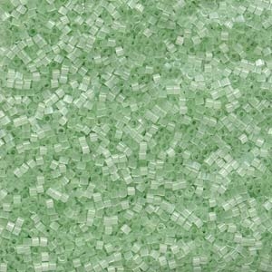 DB828 Pale Green Silk Satin - Miyuki Delica Seed Beads - 11/0