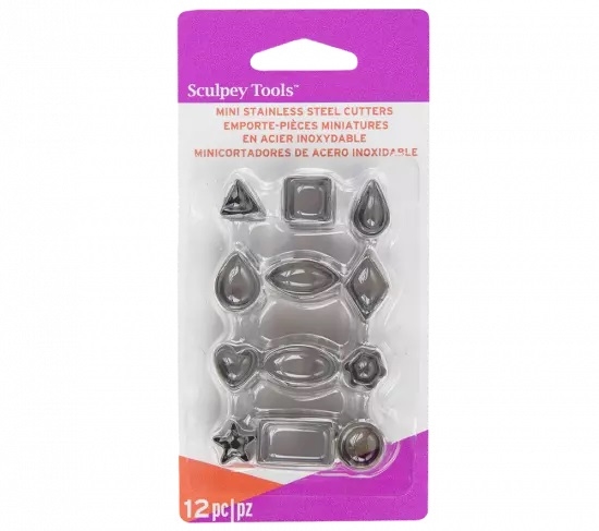 Sculpey Toolsâ„¢ Mini Metal Cutters: Geometric, 12 pc