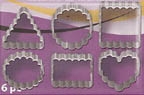 Premo! Sculpey Metal Cutters: Crinkle Geometric, 6 pc