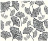 Printmakers Rubber Stamps Ginkgo Leaves