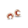 Rose Gold Filled Crimp Covers - 3mm