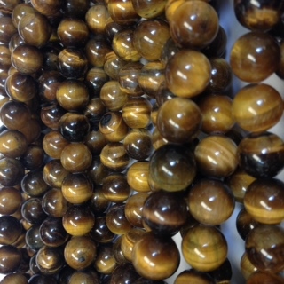 Tiger Eye Beads, 10mm Round