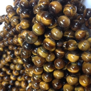 Tiger Eye Beads, 8mm Round