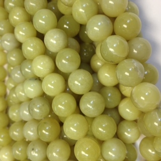 Lemon Jade Beads, 10mm Round