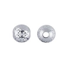 Sterling Silver Pyramid Cut Bead - 4mm - 1.5mm Hole Size