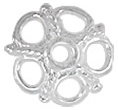 Sterling Silver Filigree Bead Cap - 10mm