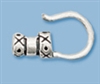 Sterling Silver End Cap with Hook - 2mm