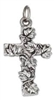 Sterling Silver Charm- Leafy Cross