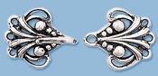 Sterling Silver Fancy Hook & Eye Clasp- 35mm- 3 Strand