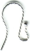 Sterling Silver Twisted Earwire