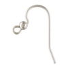 Sterling Silver Round Fishhook with Bead