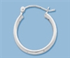 Sterling Silver Tube Hoop - 20mm