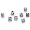 4mm Sterling Silver Letter Beads