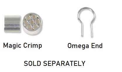 Sterling Silver Magic Finding Crimps & Omega Ends (sold separately)